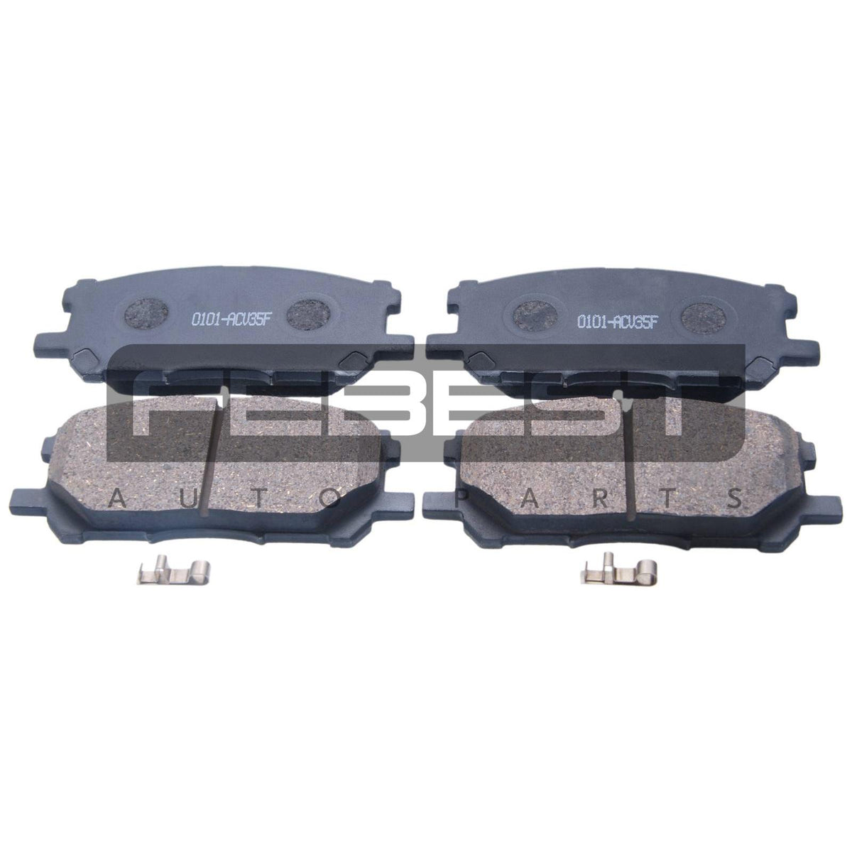 Pad kit, disc brake, front - kit - FEBEST