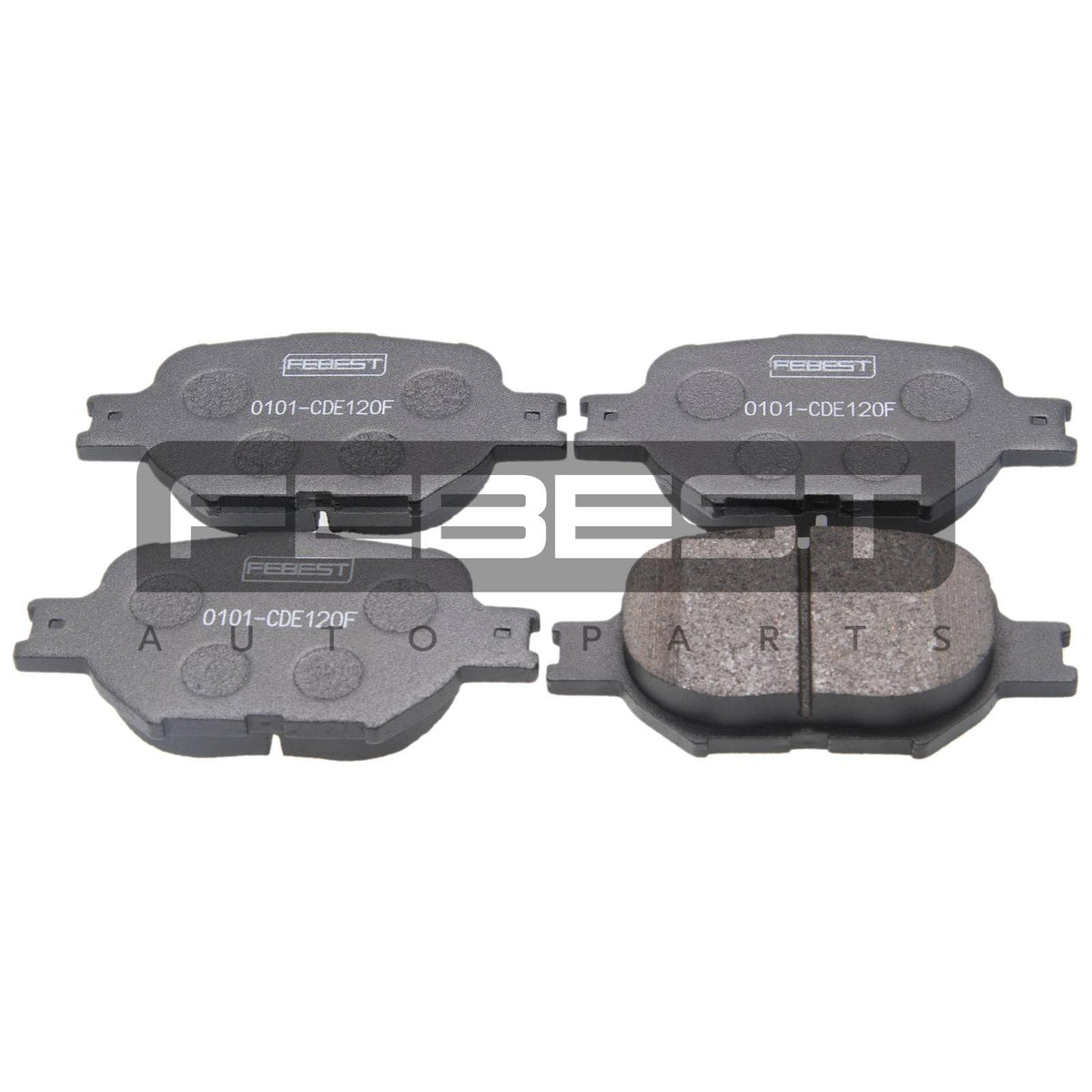 Pad kit, disc brake, front - FEBEST