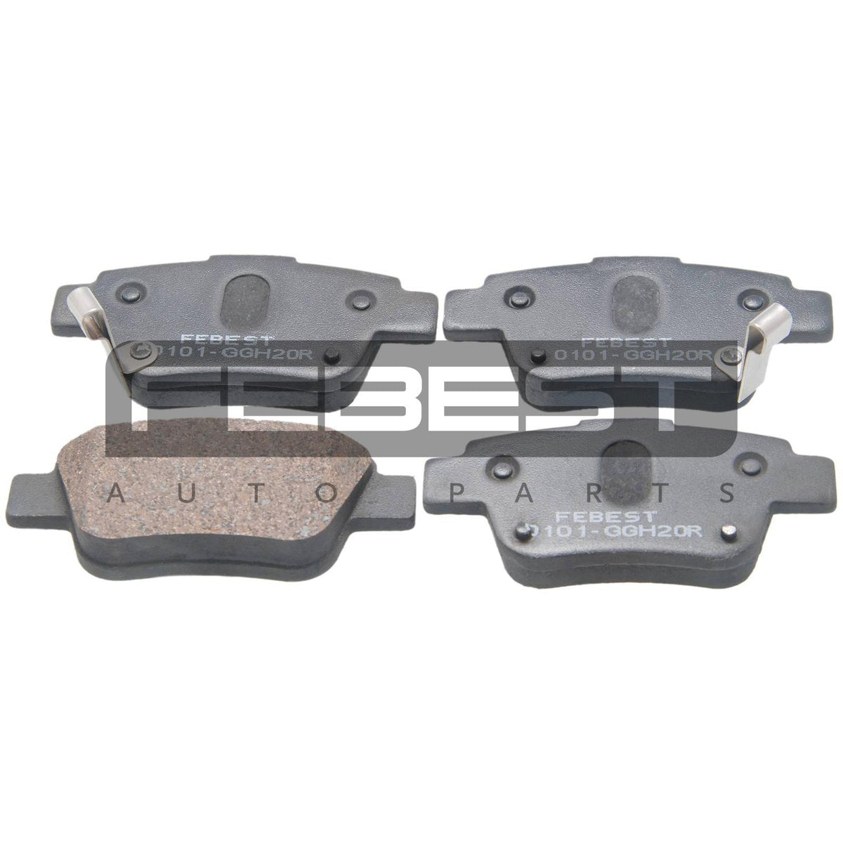 Pad kit, disc brake, rear - FEBEST