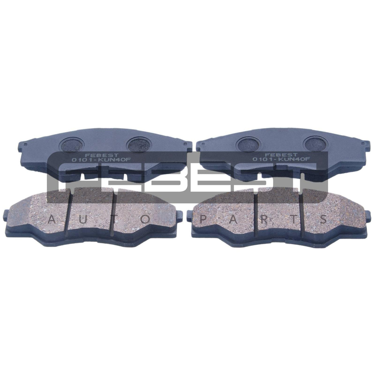 Pad kit, disc brake, front - FEBEST