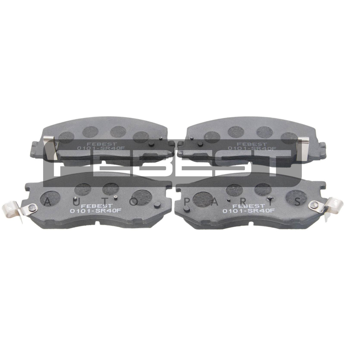 Pad kit, disc brake, front - FEBEST