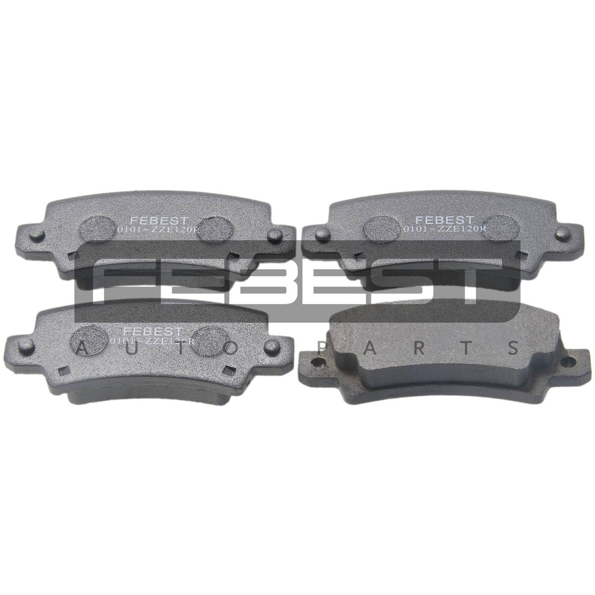 Pad kit, disc brake, rear - FEBEST