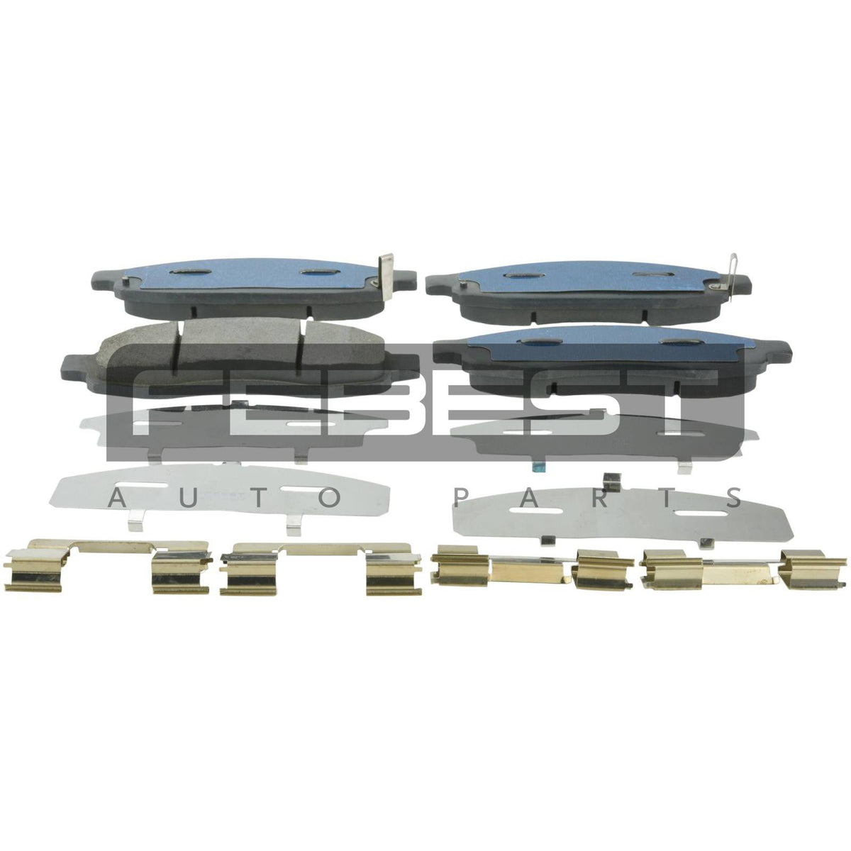 Pad kit, disc brake, front - kit - FEBEST