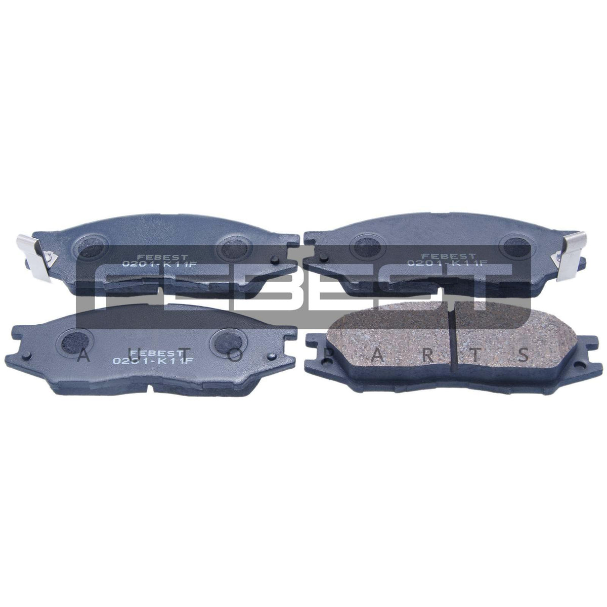 Pad kit, disc brake, front - FEBEST