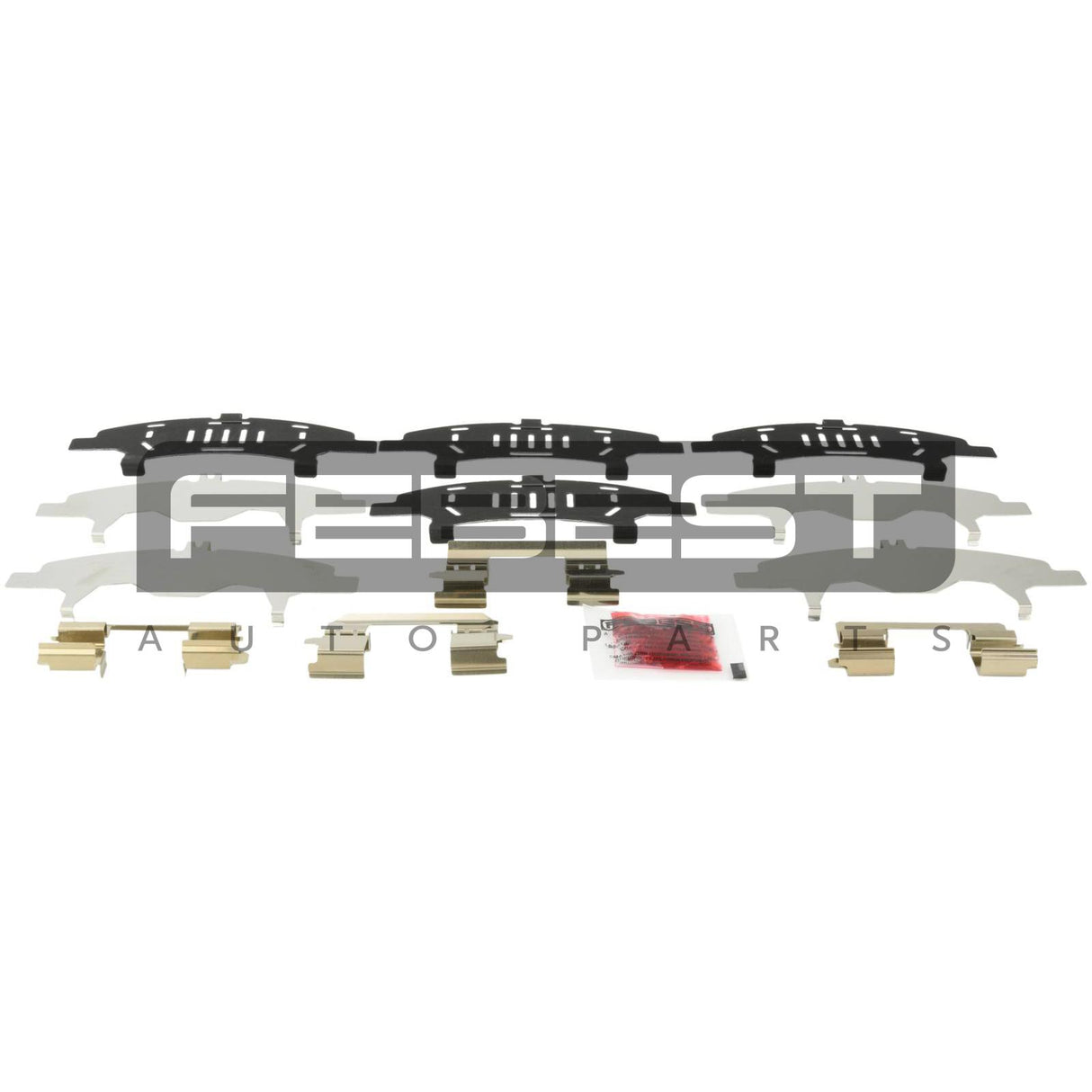 Disc brake clip set