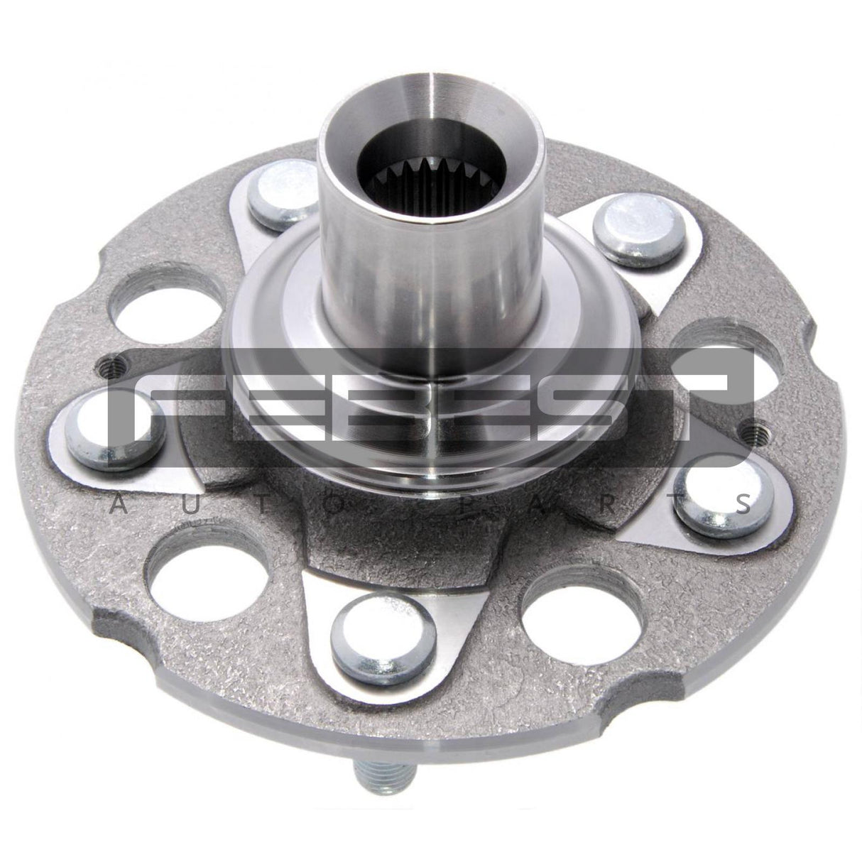 Rear wheel hub without bearing