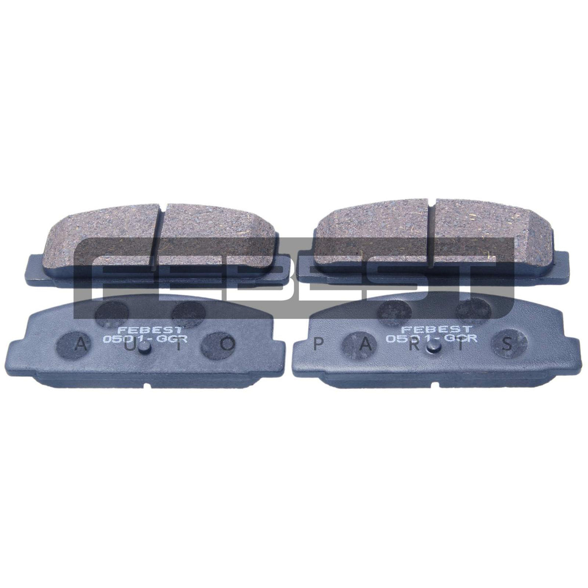 Pad kit, disc brake, rear - FEBEST