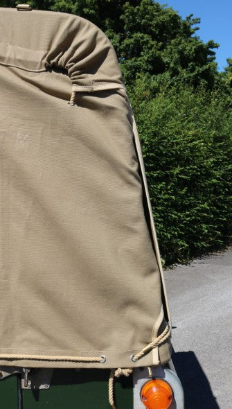 109" 3/4 Hoods Canvas - Rear Window, no Side Windows