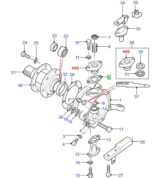 Shim Swivel Hsg. .750mm