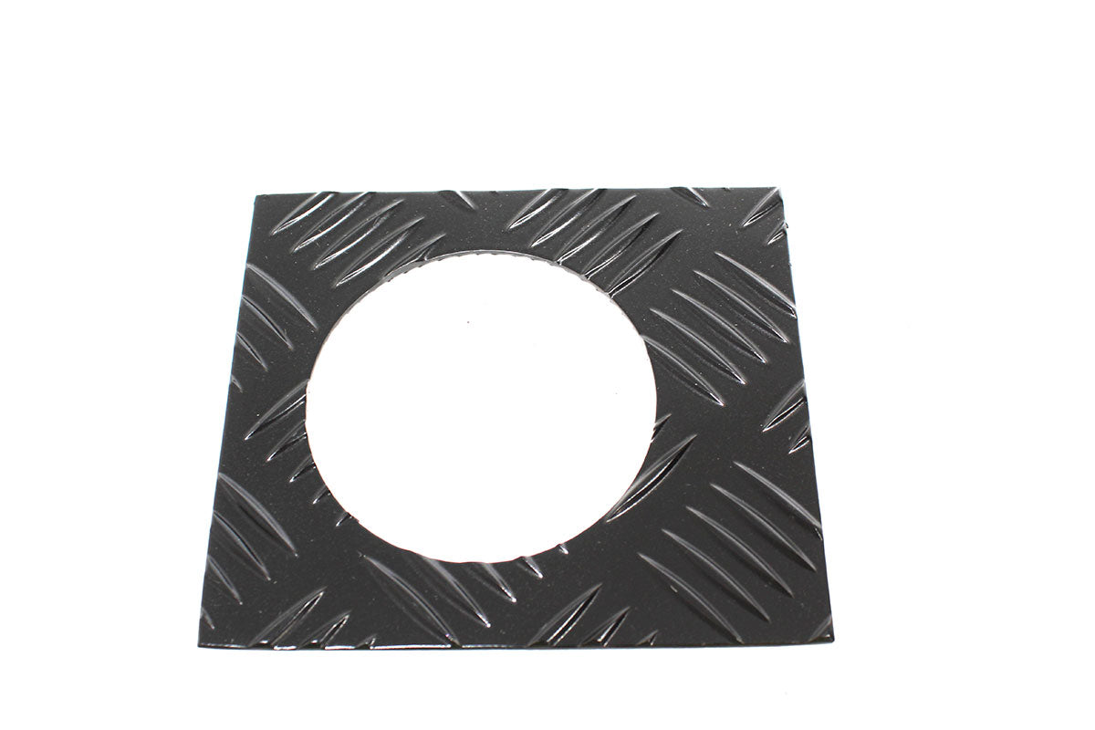 3mm Fuel Filler Surround Chequer Plate - Black - TD5 on