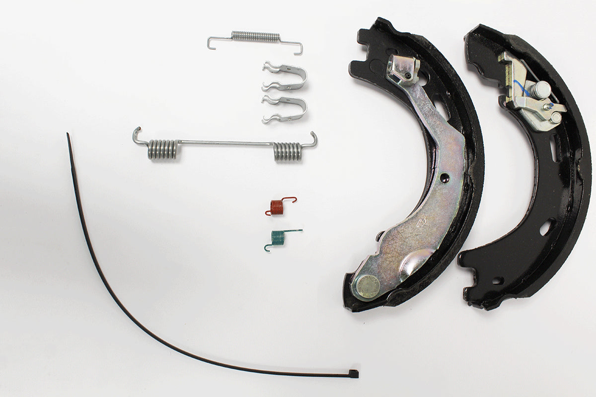Axle set brake shoes no fittings - set of 4 - unibrakes - DELPHI