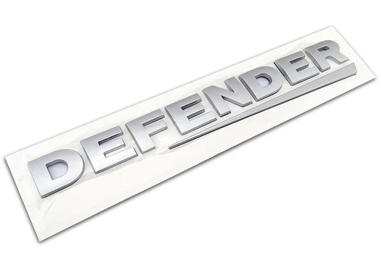 3D Black ABS Lettering Badge Emblem 90 110 Tailgate - Matte Silver - AG PARTS