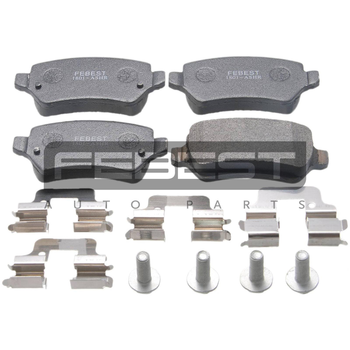 Pad kit, disc brake, rear - kit - FEBEST