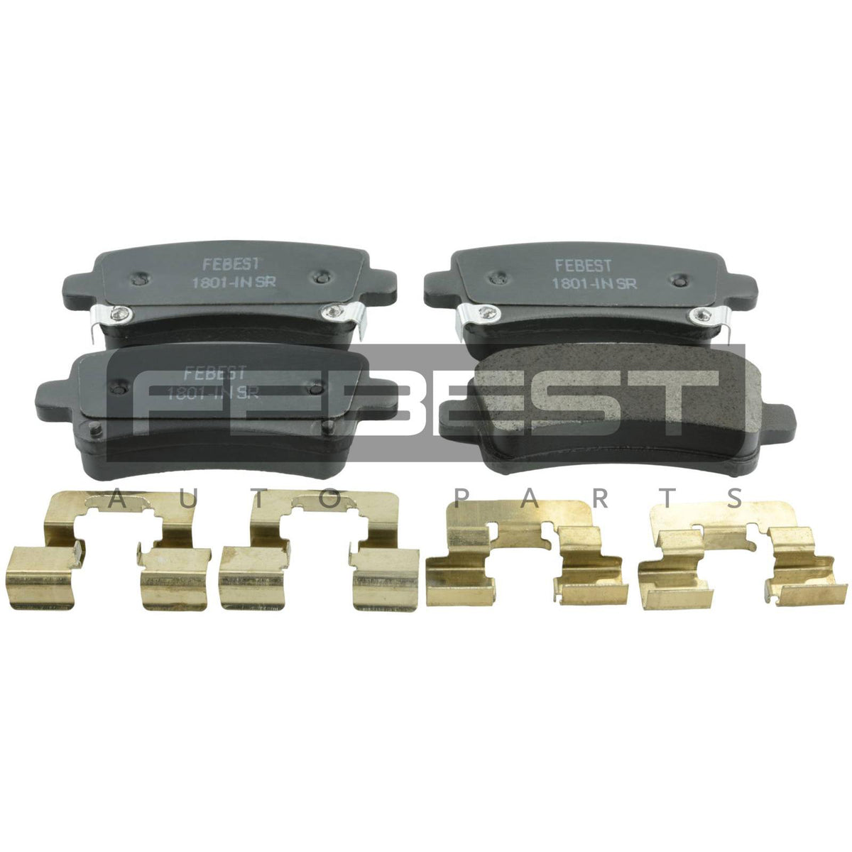Pad kit, disc brake, rear - kit - FEBEST