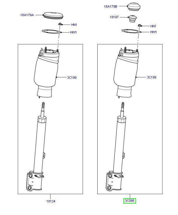 Front Shock Absorber - Left Hand - DUNLOP