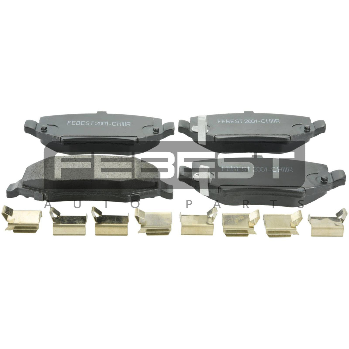 Pad kit, disc brake, rear - kit - FEBEST
