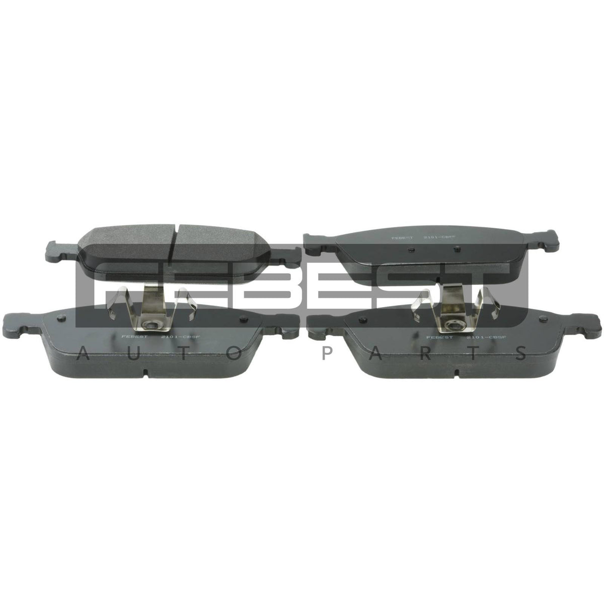 Pad kit, disc brake, front - FEBEST