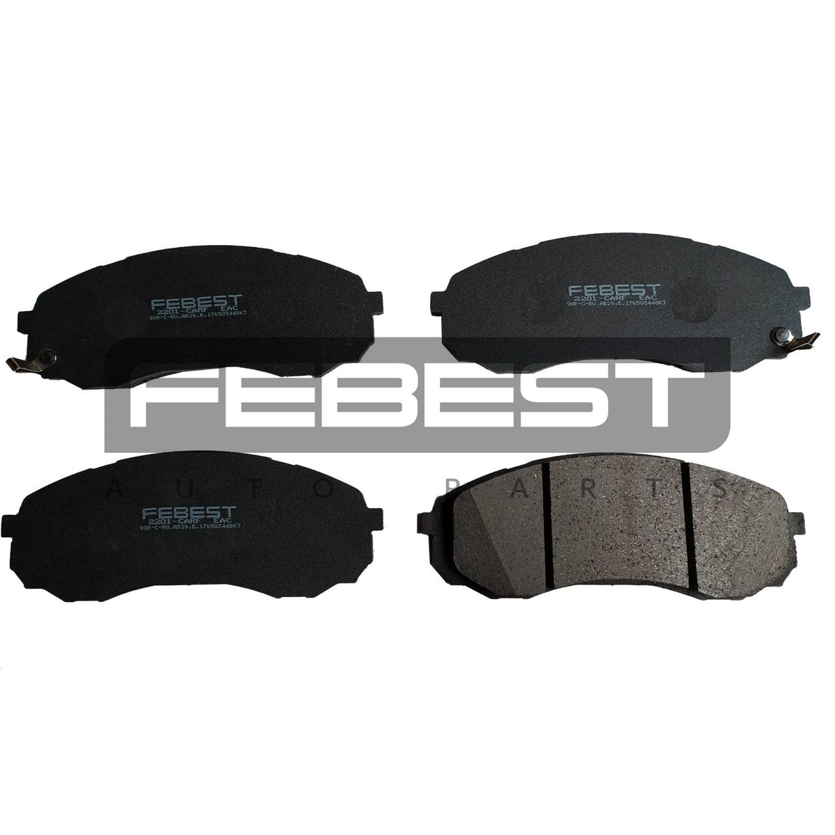 Pad kit, disc brake, front - FEBEST