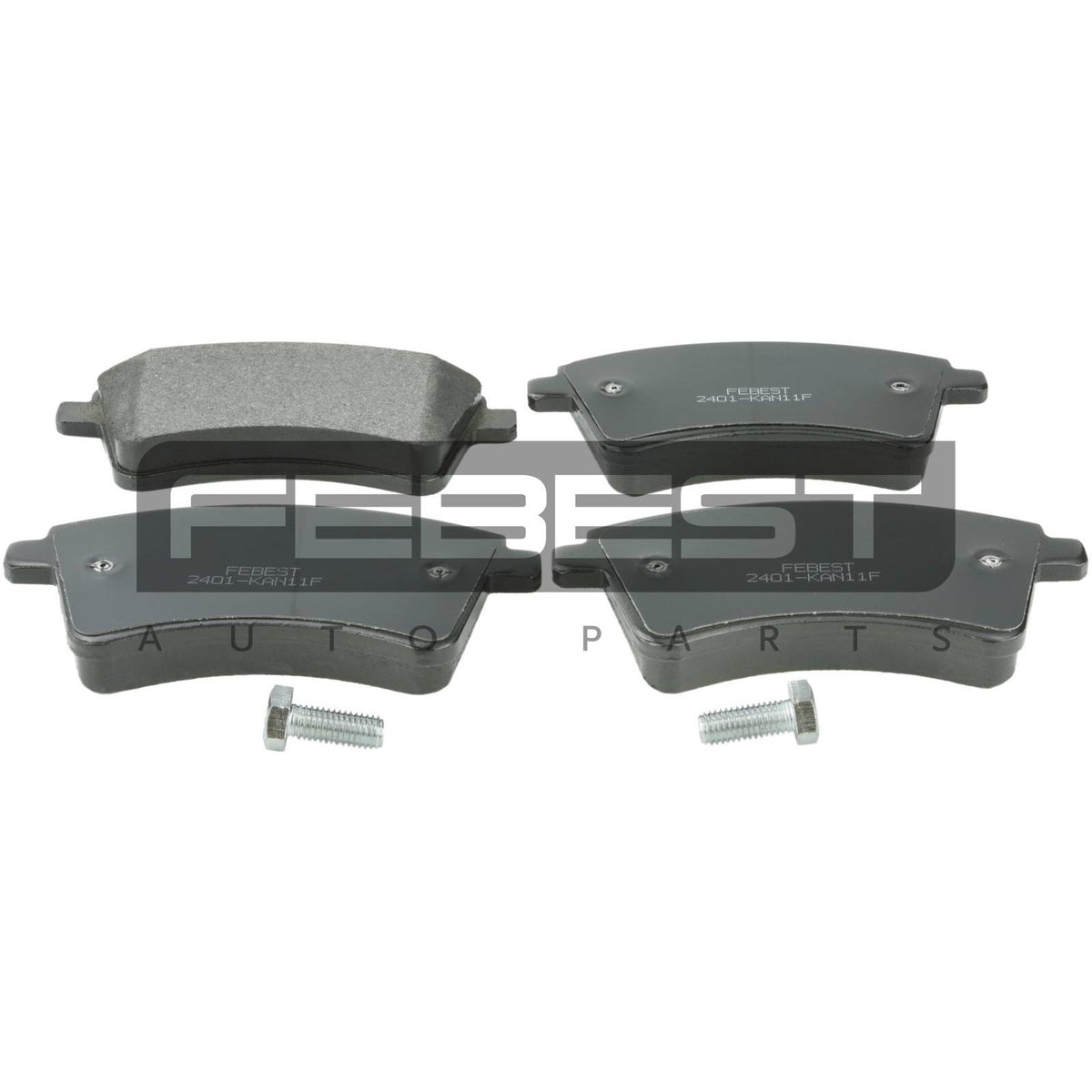 Pad kit, disc brake, front - kit - FEBEST