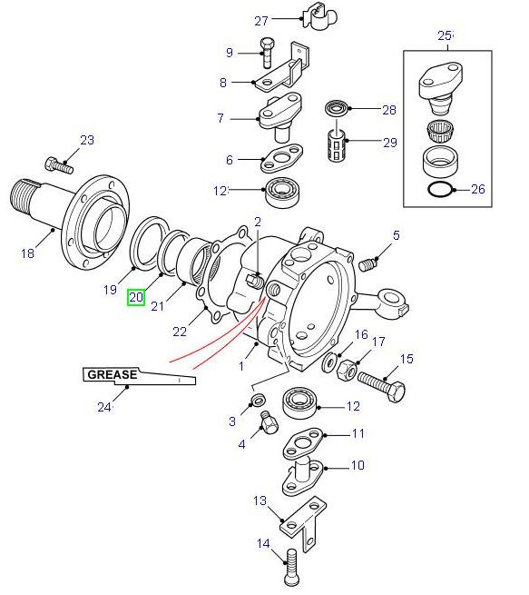 Seal Stub Axle Outer
