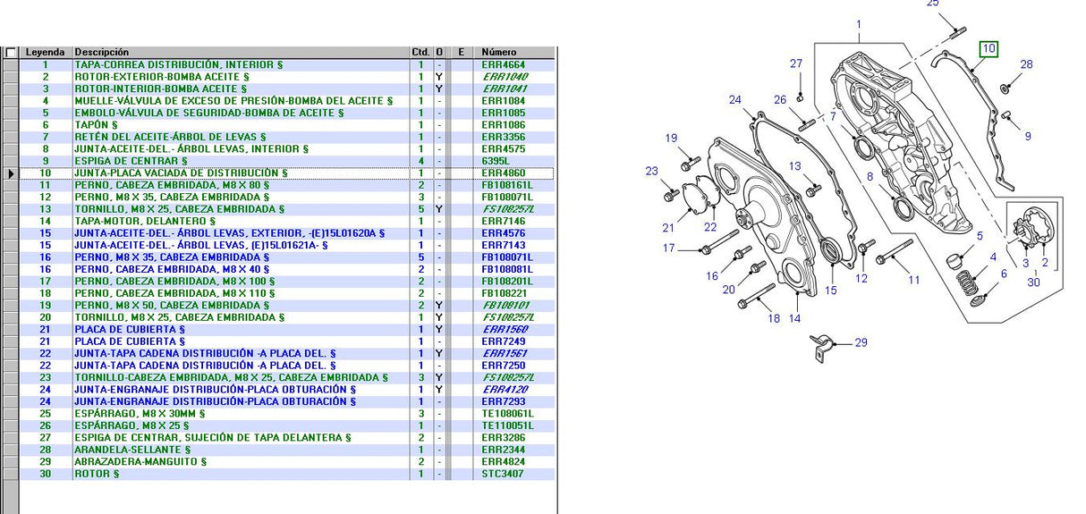 Gasket Timing Gear Cover