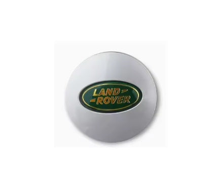 Wheel Cover - LAND ROVER - Silver/Green - For Alloy Wheel - AG PARTS