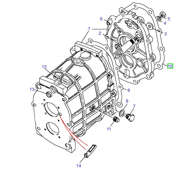 Gasket trans centre plate