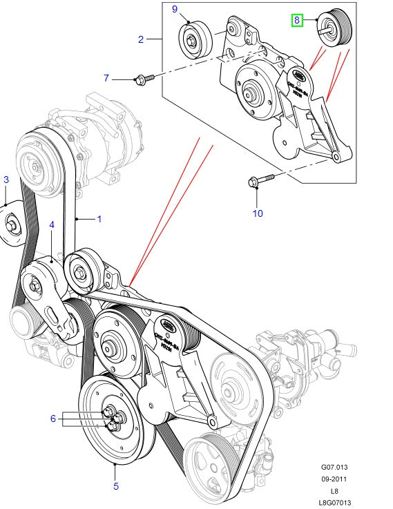Idler - GENUINE LAND ROVER