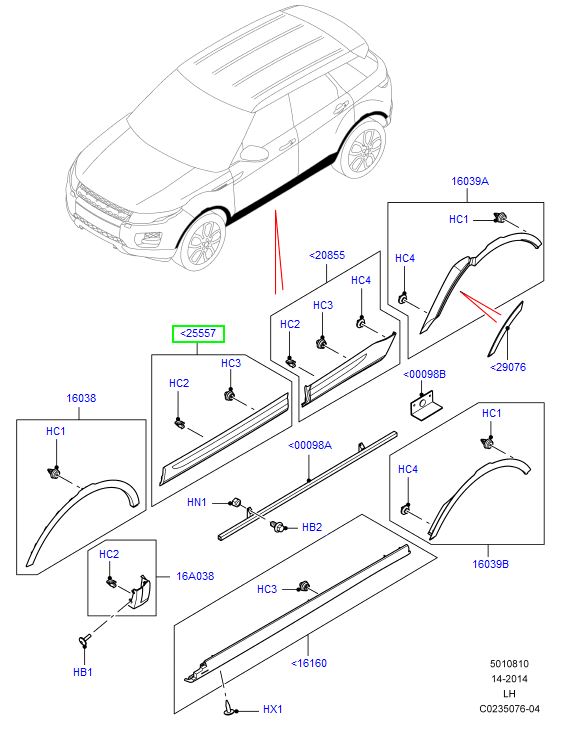Moulding - door outside
