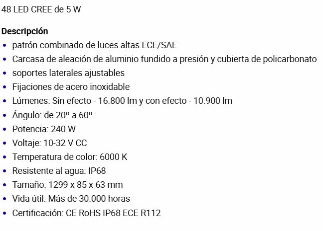Single LED Light Bar - Universal - ALLMAKES