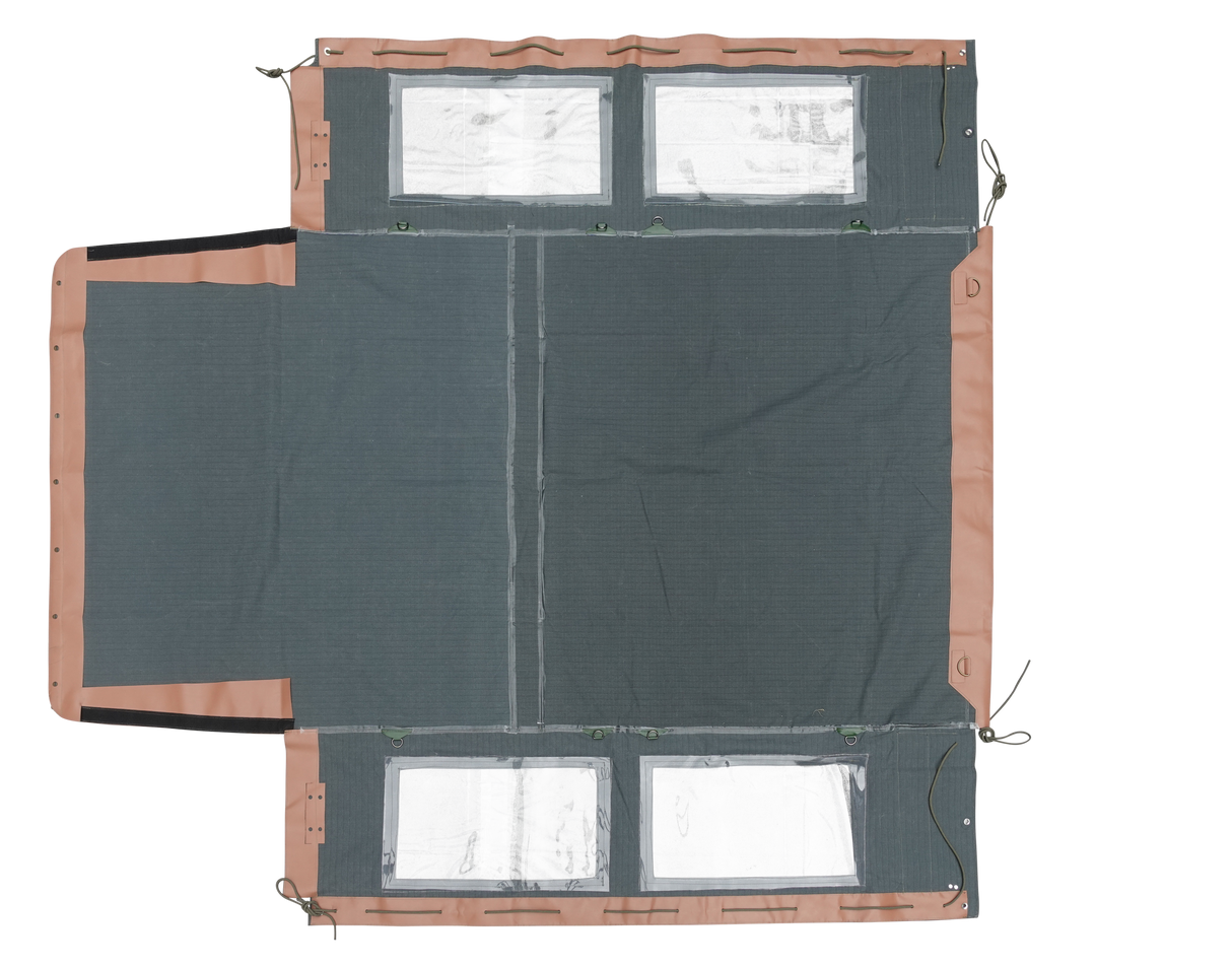 Hood With Side Windows 109" / 110" - Blackstone