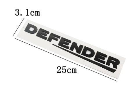 3D Black ABS Lettering Badge Emblem 90 110 Tailgate - Black Gloss - AG PARTS