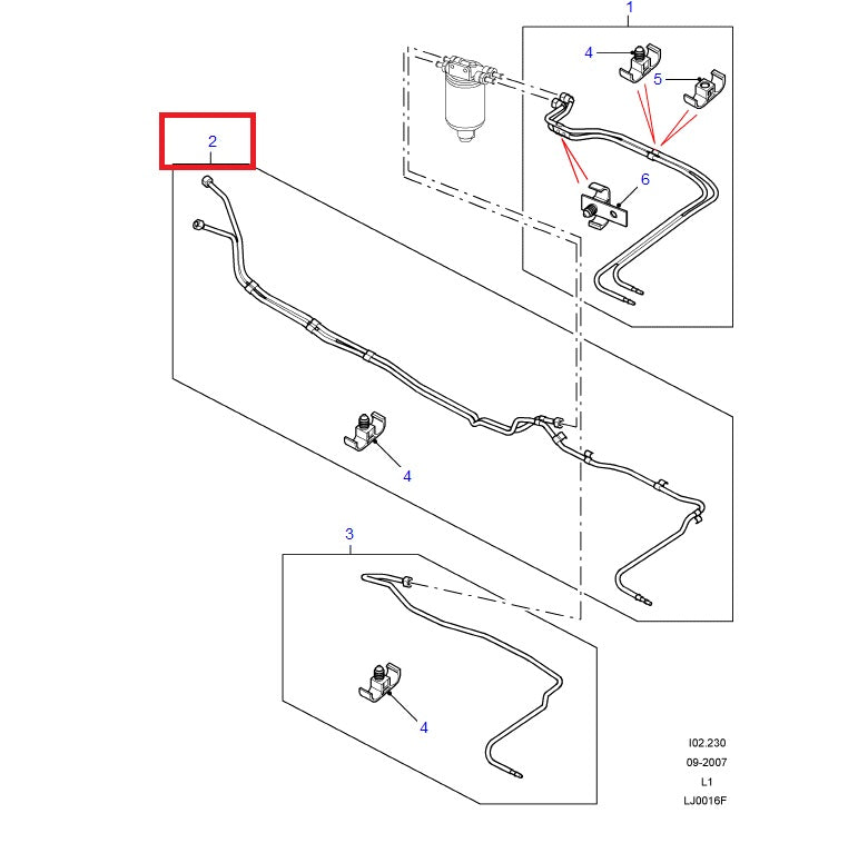 Pump to engine, Pipe Fuel