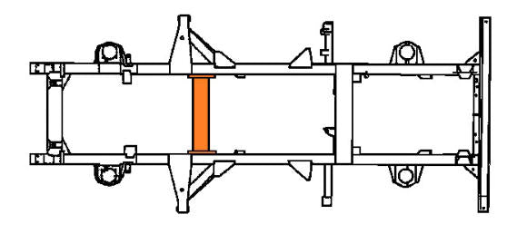 90/110 gear box cross member – galvanised