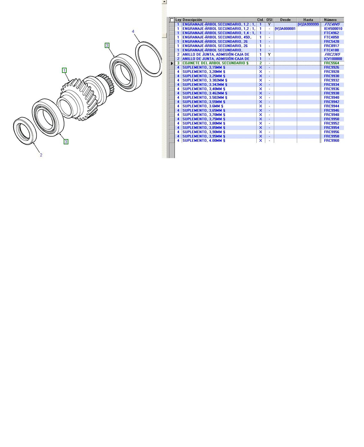 Bearing Mainshaft