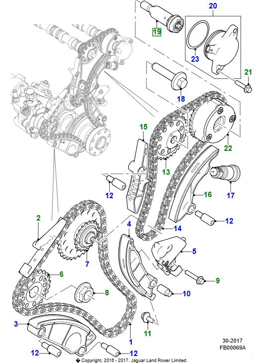 Special Bolt - Camshaft - GENUINE JAGUAR