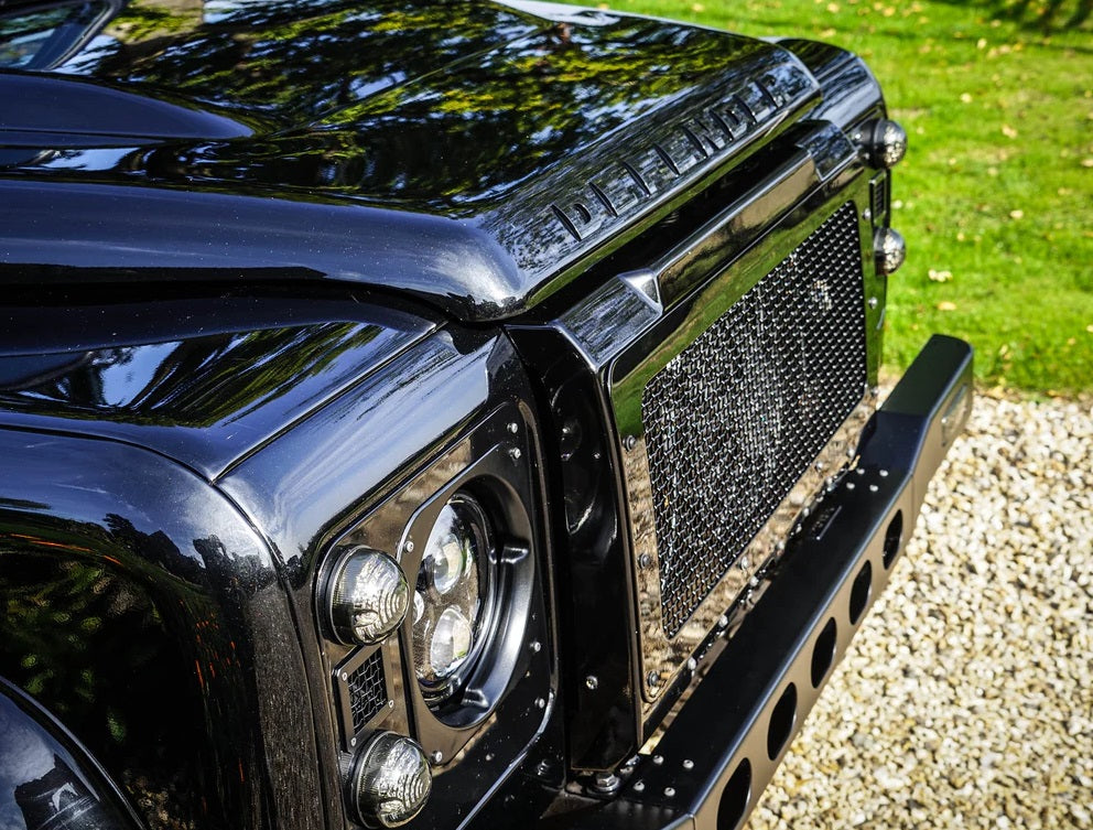 Front Grille - Stainless Steel - Glossy Santorini Black - AG PARTS