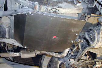 Fuel tank skid plate aluminum 5mm