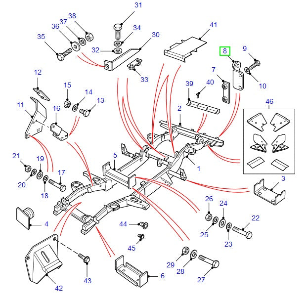 Tailgate to Chassis Bracket