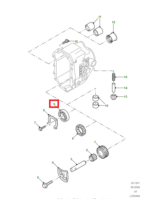 Gearbox Output Shaft Bearing