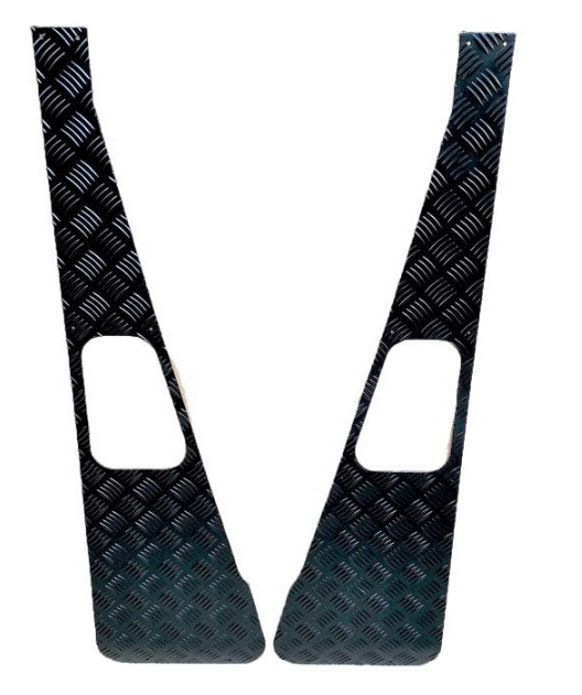 Front Wing reinforcement - Pair - 3mm - Black - AG PARTS