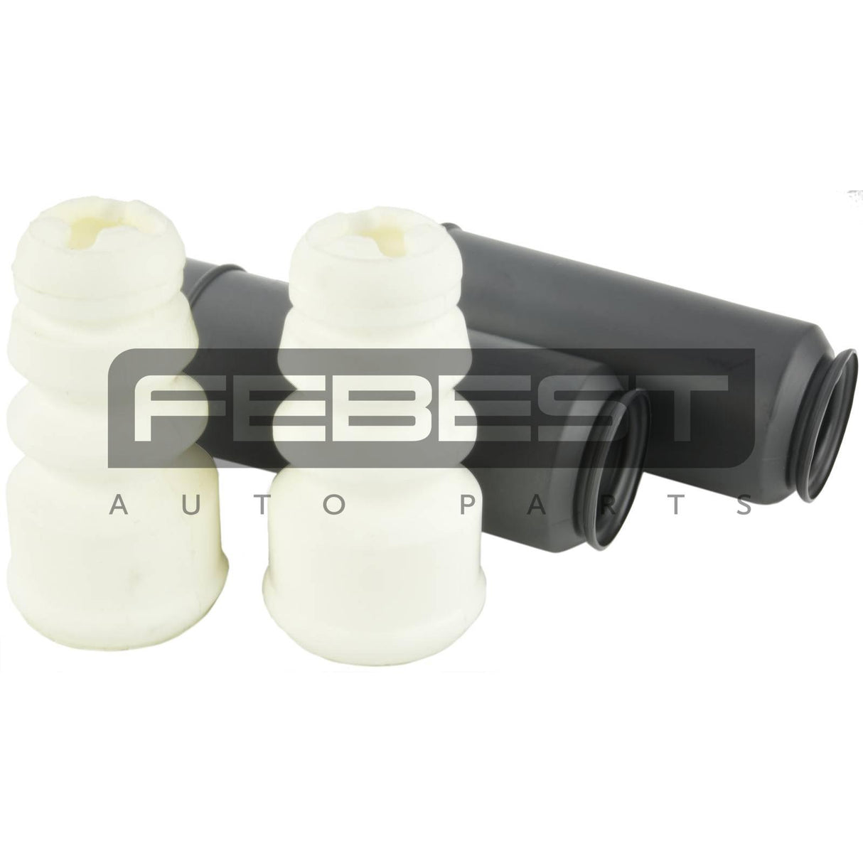 Boot with jounce bumper rear shock absorber kit