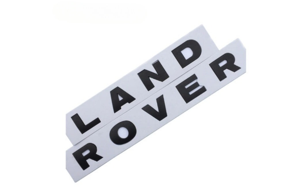 "LAND ROVER" Logo - Matte Black - AG PARTS