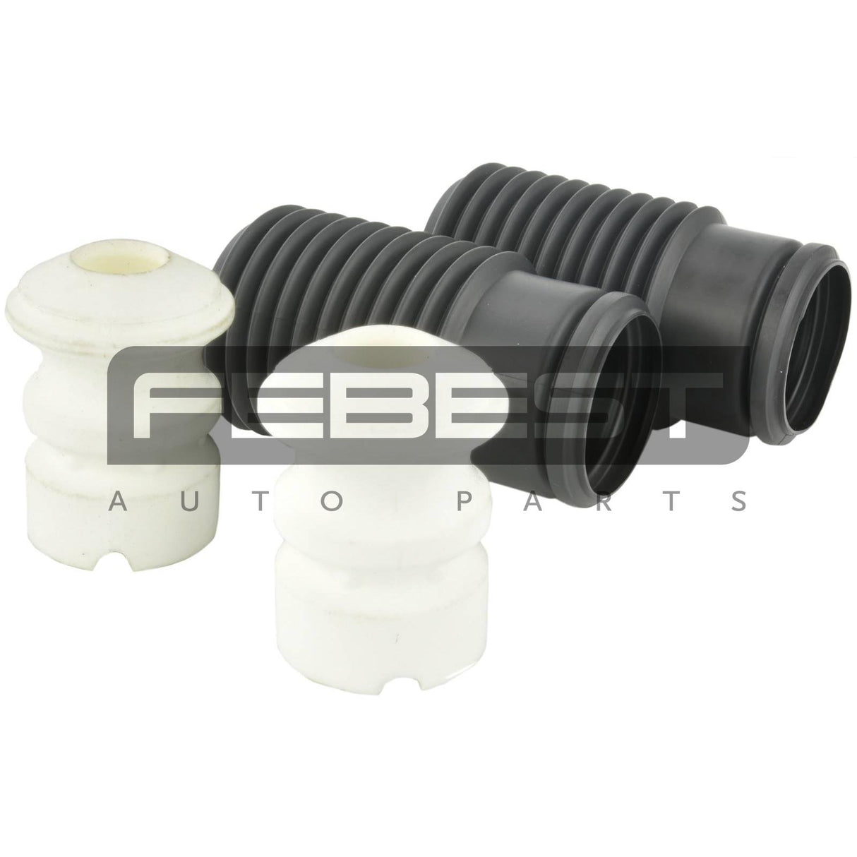 Boot with jounce bumper front shock absorber kit
