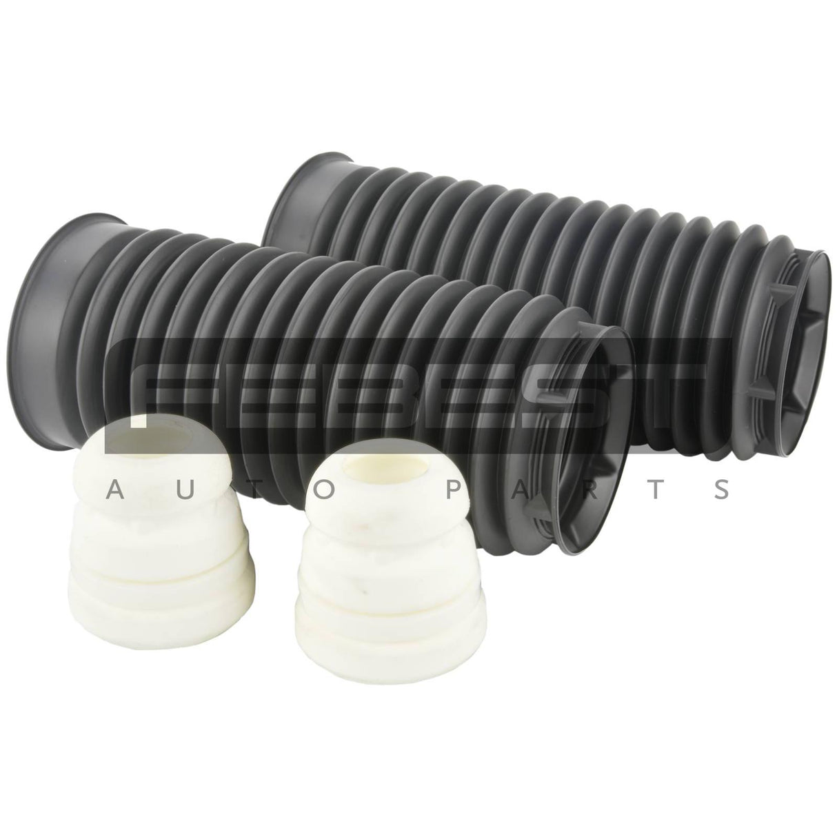 Boot with jounce bumper front shock absorber kit