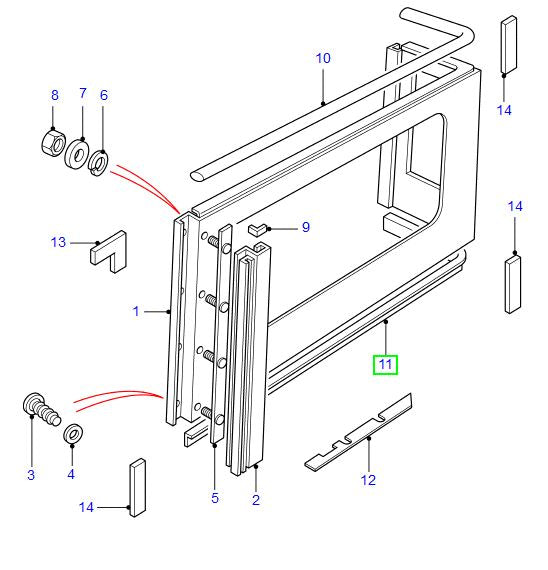 Left Rear Window Seal