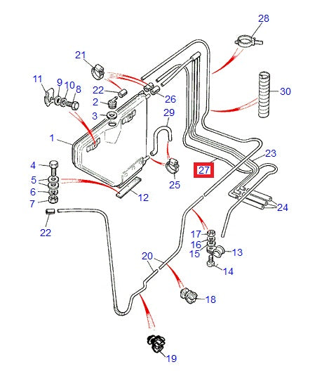 Fuel Pipe - GENUINE LAND ROVER