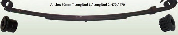 Front Leaf Spring - Medium Load + 400Kg (Parabolic)