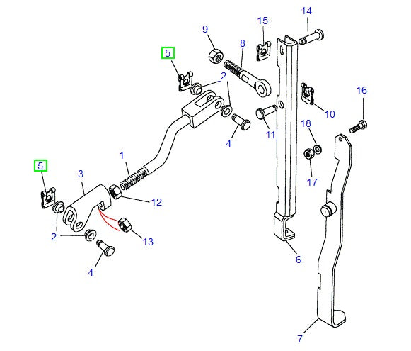 Hand Brake Lever Clip - GENUINE LAND ROVER