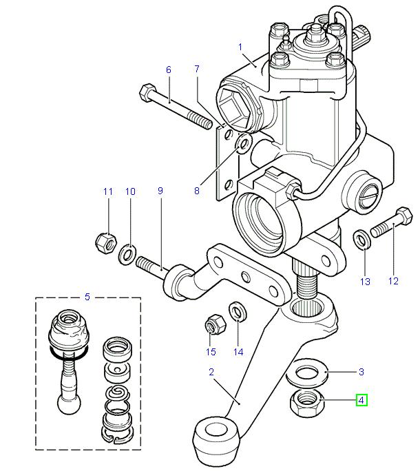 Nut Drop Arm Steering Box 7/8